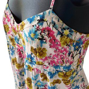 🌸4/$30🌸 Floral Print Ruffle Hem Cami Dress